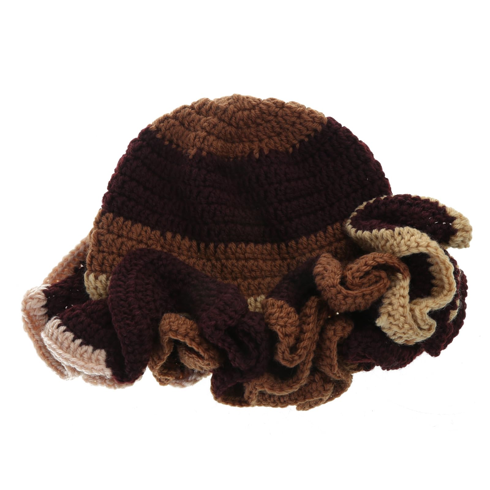 QERPON Handmade Crochet Bucket Hat for Woman Teen Outdoor  display picture 3
