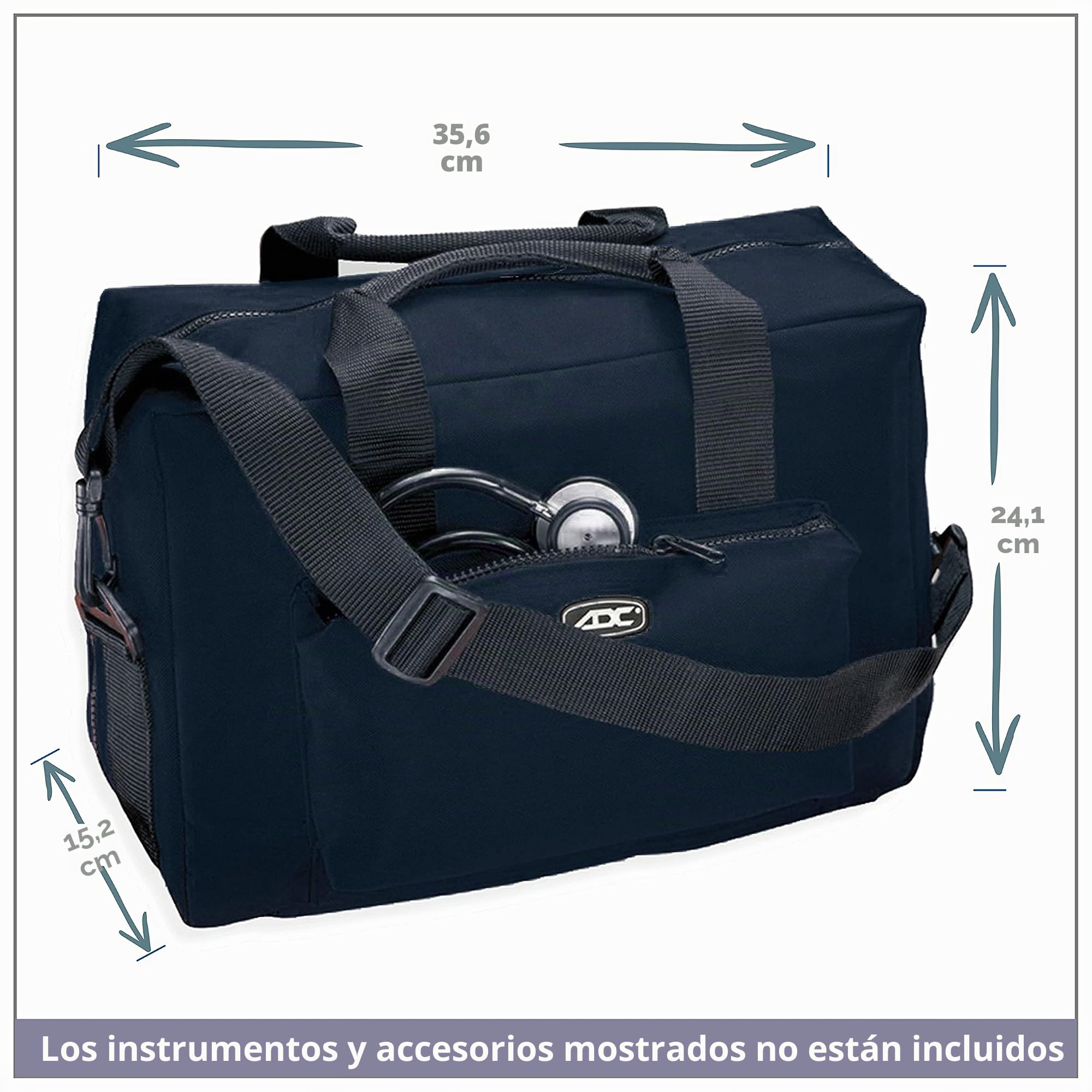 ADC 1024BK 1024 - Bolsa de instrumentos de nailon para enfermería o médico