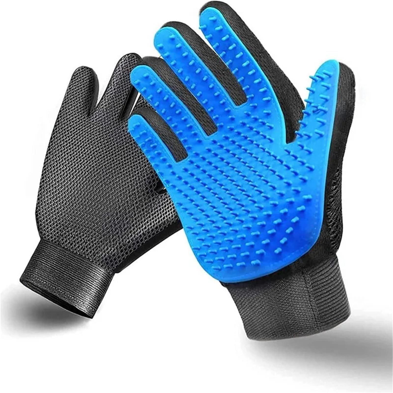 Gants de toilettage et de nettoyage en silicone pour animal domestique pour épilation, gants en caoutchouc (PKleft)