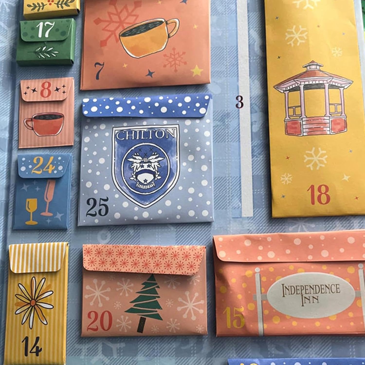 Gilmores Girls Calendario dell'Avvento 2024 | Gilmores Girls Merch Calendario dell'Avvento di Natale 2024 | Calendario dell'Avvento tascabile 25 giorni Gilmore Girl Calendario dell'Avvento con Toppe,