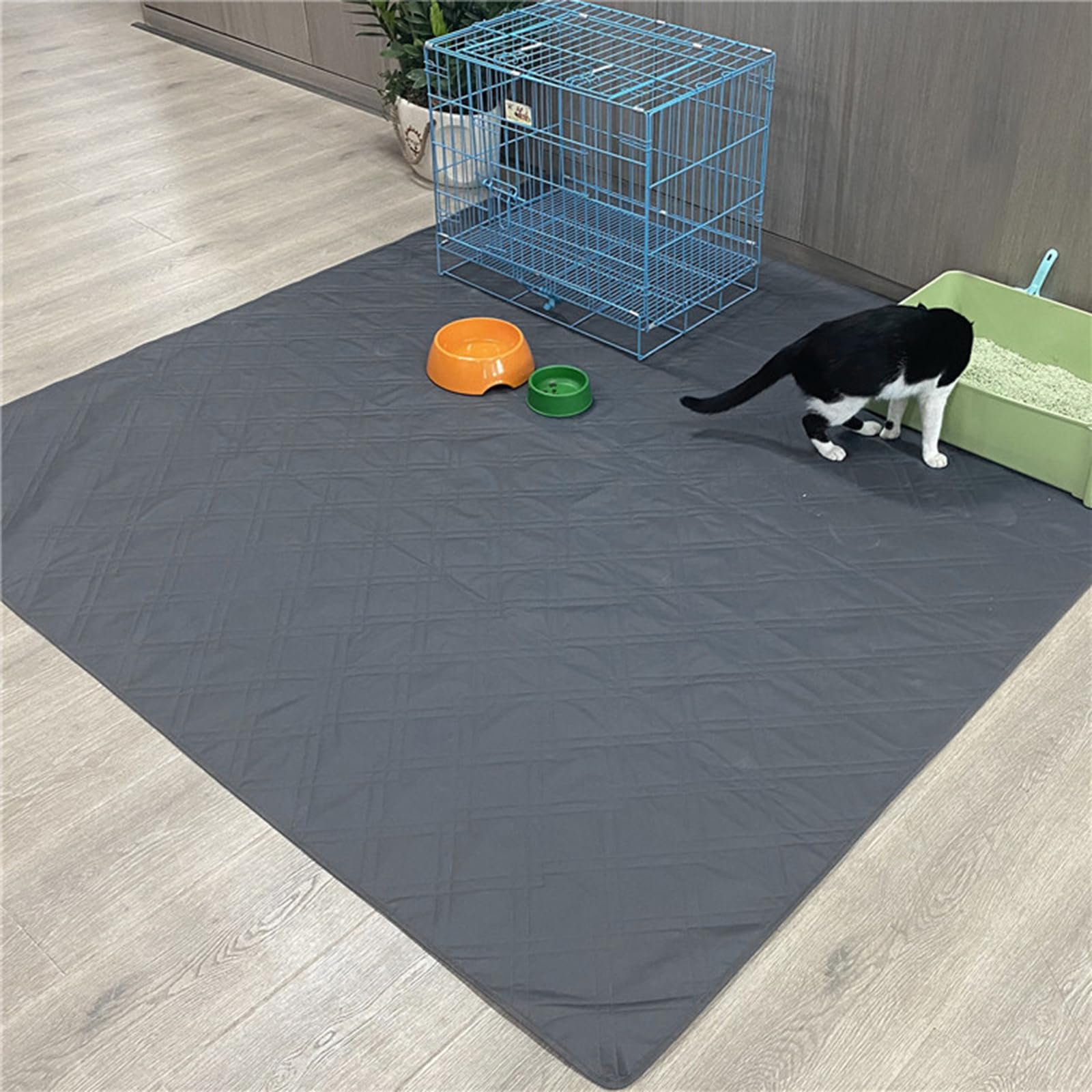 Extra große Welpenunterlage, Laufstallmatte, Hunde Bodenmatte, rutschfest, wasserdicht, waschbar, für drinnen, Hundezubehör, Hundetoilette, Stubenreinheitstraining