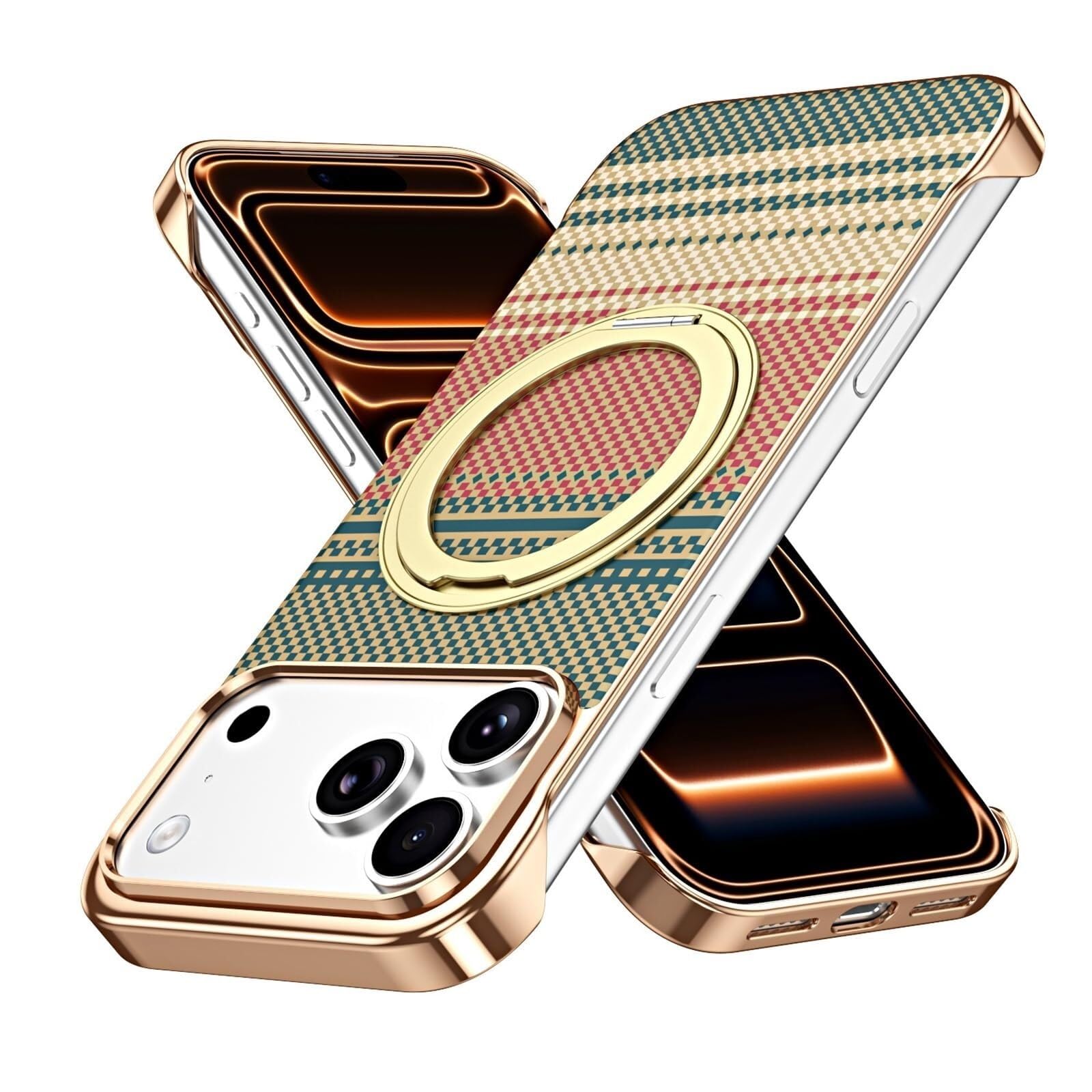 Generico Custodia Per IPhone 17 Pro Max/17 Pro/17, Supporto Ad Anello Magnetico Custodia