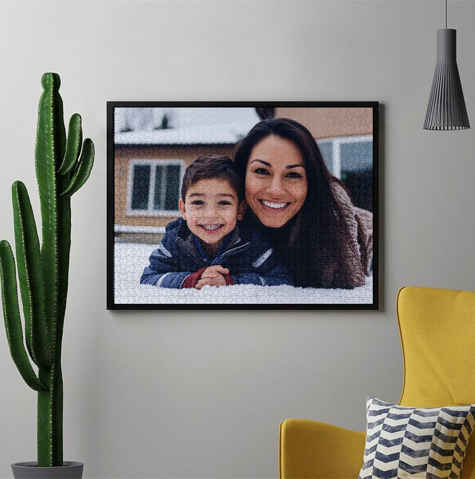 Spersonalizowana łamigłówka ze zdjęciem 1000 1500 2000 3000 4000 5000 sztuk Drewniane Puzzle Spersonalizowane z Twoim Obrazem Oryginalny prezent, z tekstem Rodzina, Zwierzęta, Urodziny, Boże