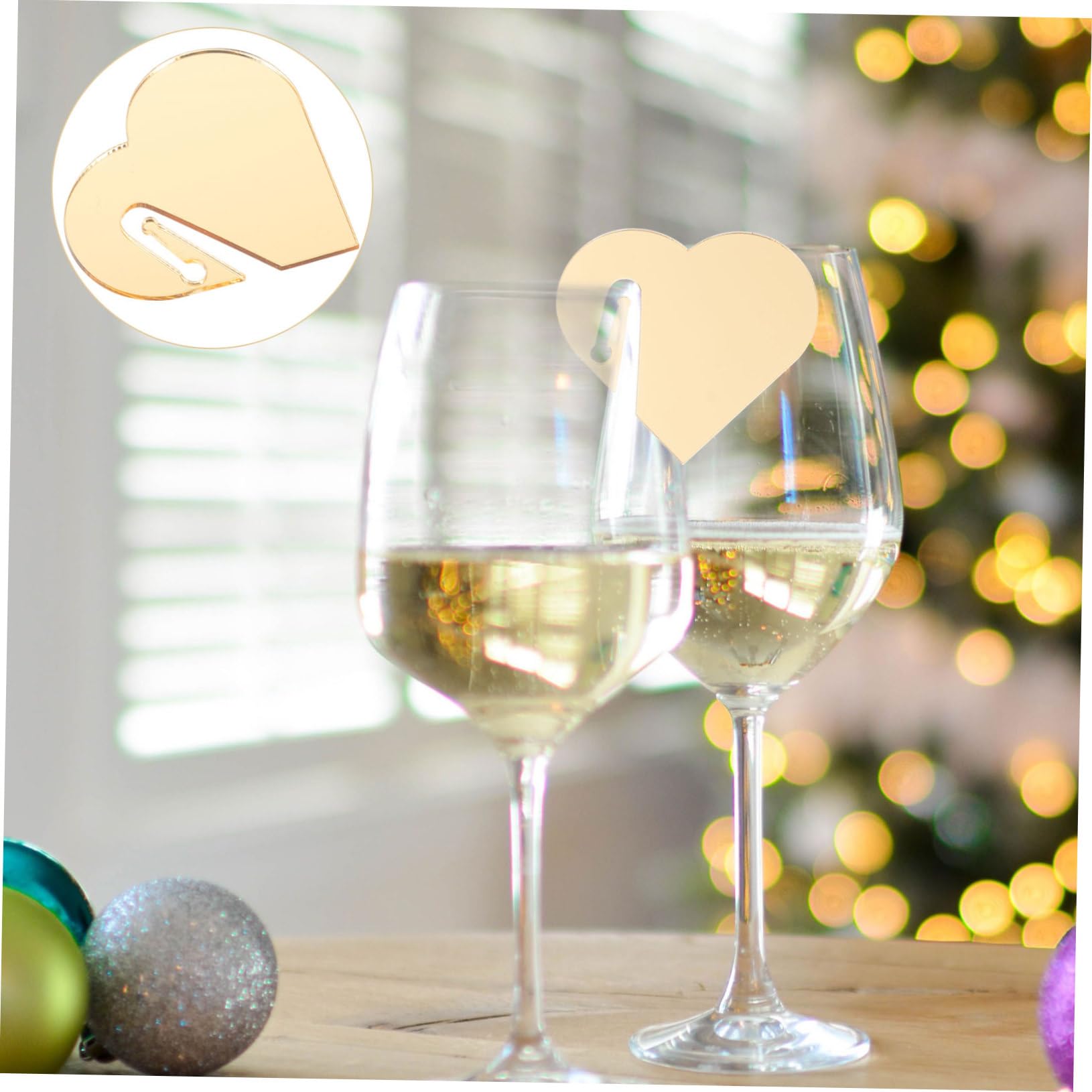ABOOFAN 4 Set Marcatori di Vino Portatili Segnabicchiere Segnaposto Bicchieri Incantesimi di Vino per Cena Etichette dei Marcatori di Bevande Ciondoli di Vino per La Festa 50 Pezzi * 4