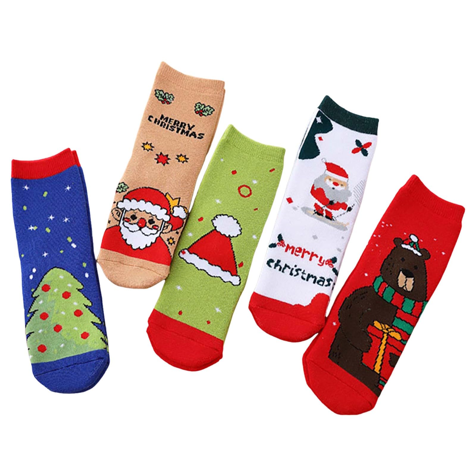 Amazon.co.jp: [TXWZM] ソックス 子供 クリスマス靴下 通気性