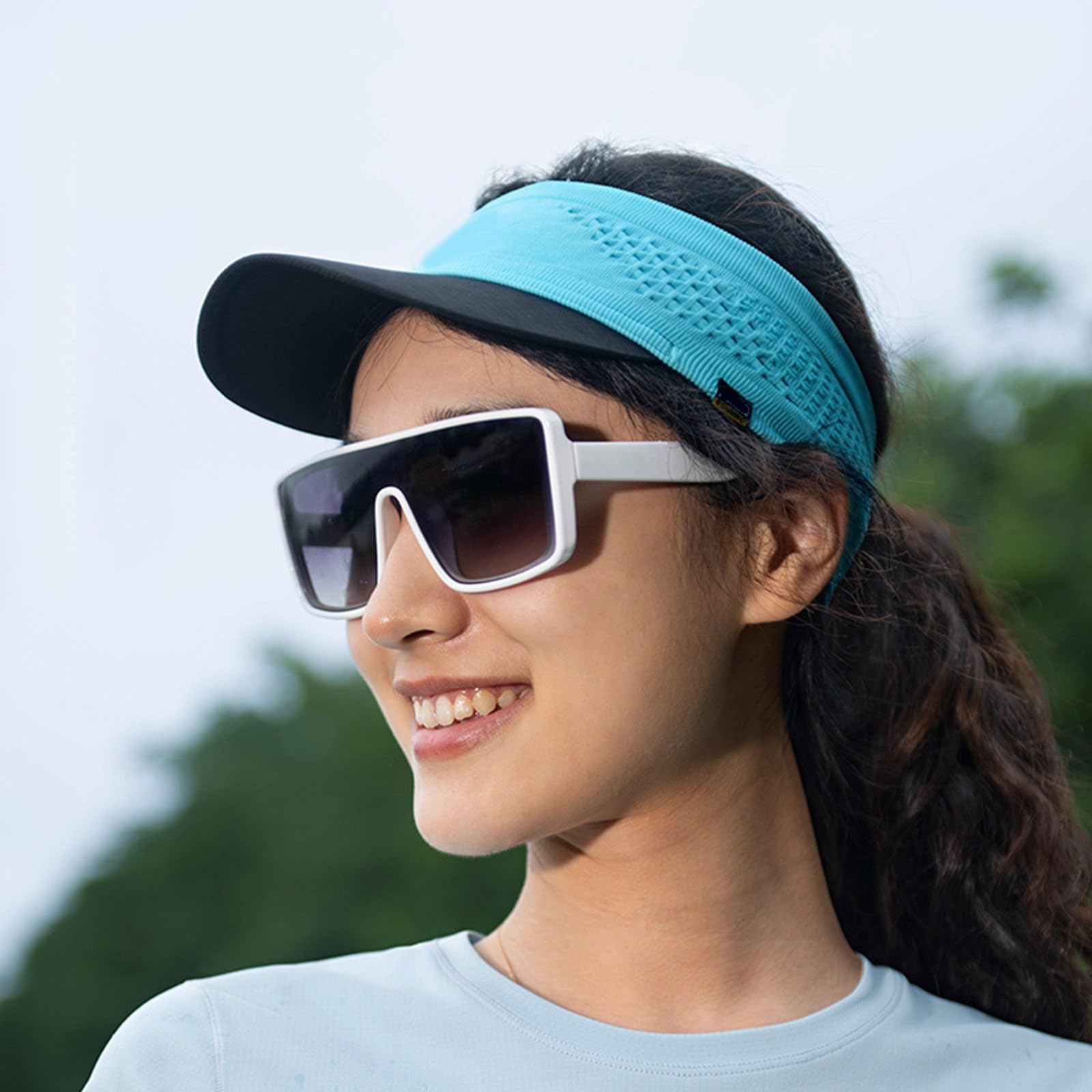 Airy - Gorras de visera para el sol, ajuste ajustable, para deportes al aire libre, jardinería, uso cómodo, para correr, para hombres y mujeres