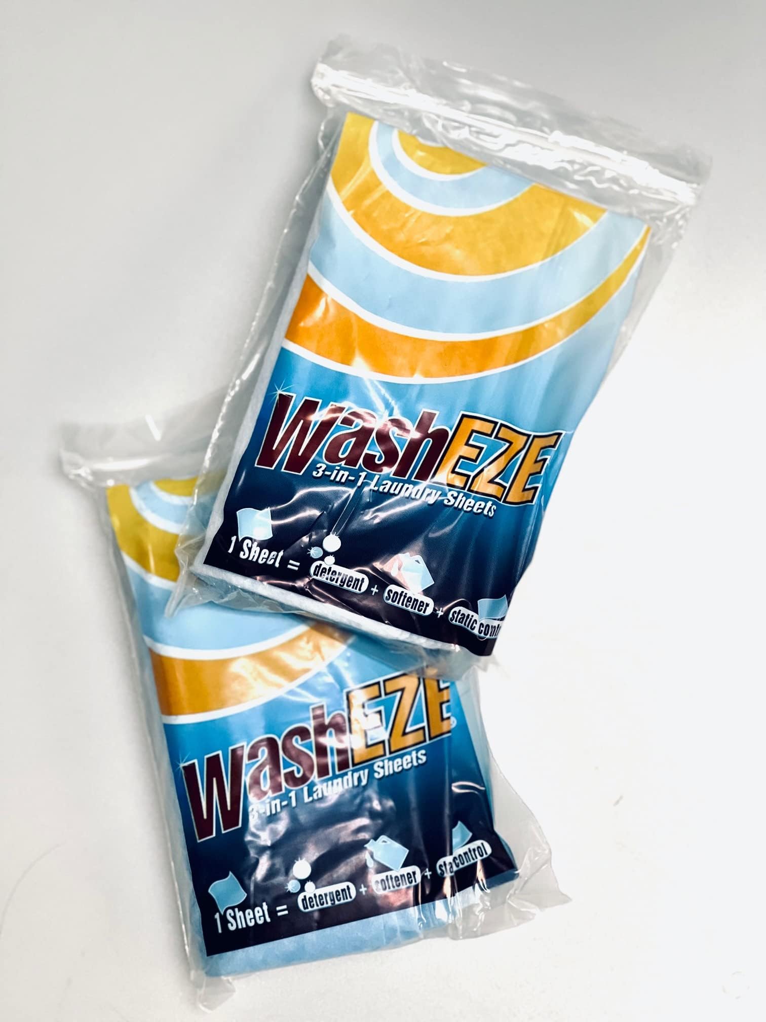WashEZE Travel Friendly Laundry Detergent Soap Sheet-No Scent (20 Loads of Laundry) Laundry Sheets are More Efficient Than Powders Pods Pacs or Liquids TSA Compliant