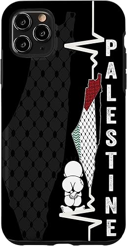 iPhone 11 Pro Max Palestine Map and Flag Palestino Pride Case