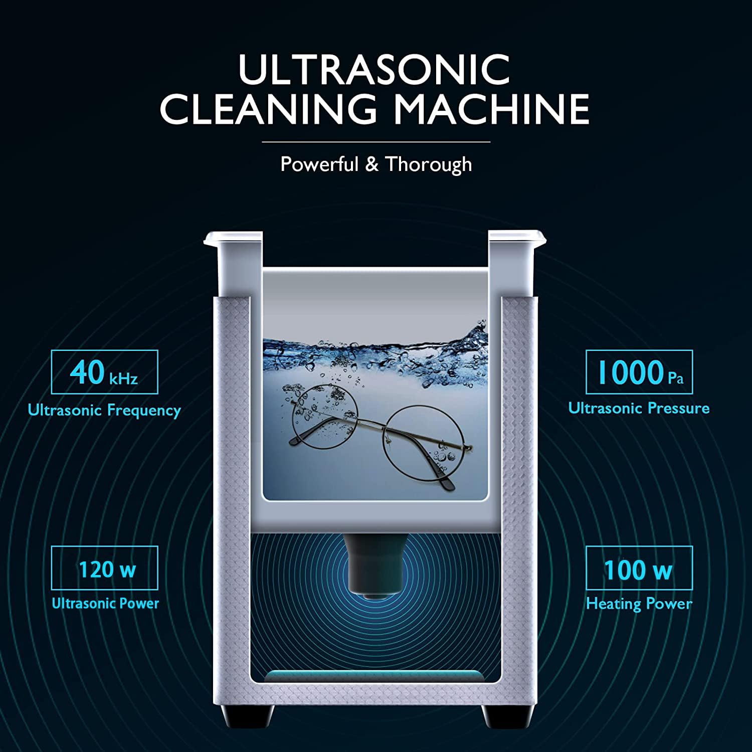 Ultrasonic Cleaner 3L Ultraschallreiniger Reiniger ultraschallgerät Ultraschallreinigungsgerät mit Heizung Digital Timer for glasses Jewellery False Teeth Coins