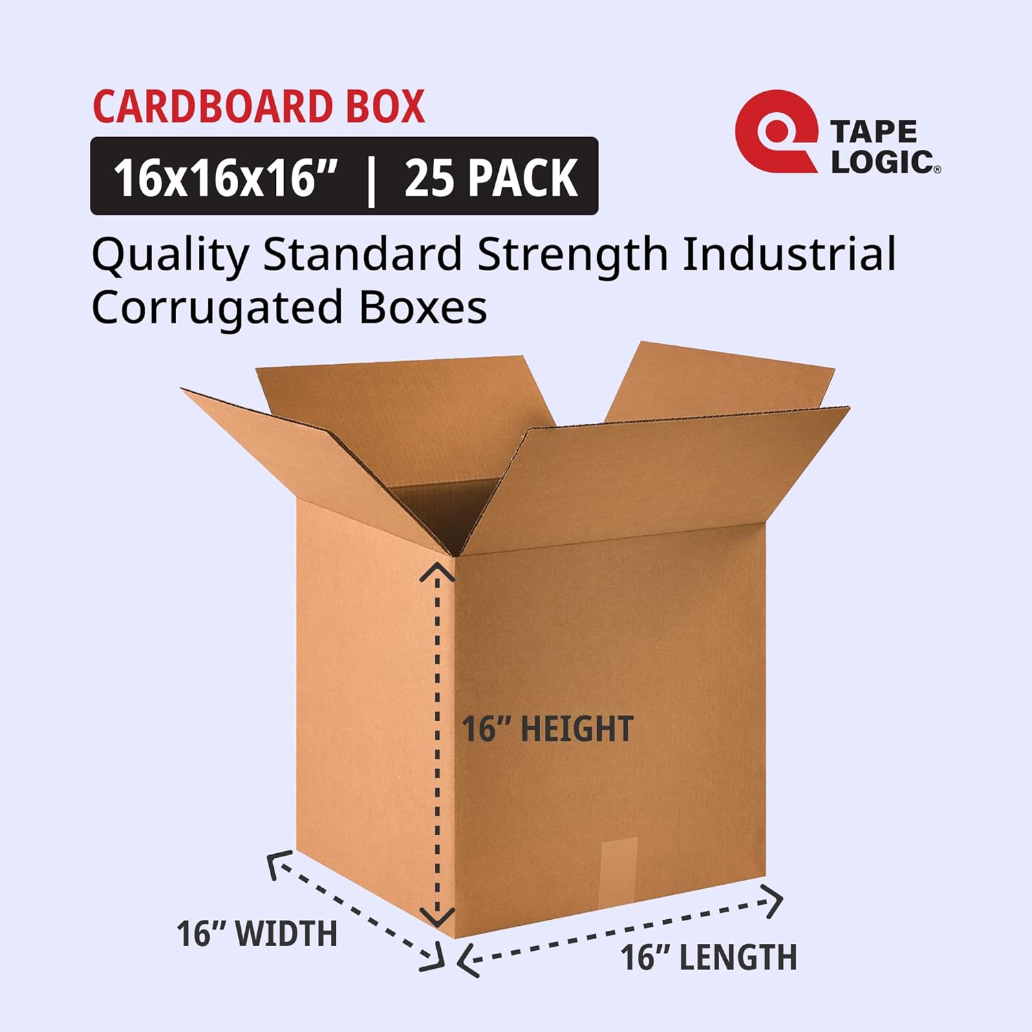 TAPE LOGIC 25x25x25 Corrugated Boxes, Large, 25L x 25W x 25H, Pack of 10 | Shipping, Packaging, Moving, Storage Box for Home or Business, Strong Wholesale Bulk Boxes TAPE LOGIC 25x25x25 Corrugated Boxes, Large, 25L x 25W x 25H, Pack of 10 | Shipping, Packaging, Moving, Storage Box for Home or Business, Strong Wholesale Bulk Boxes