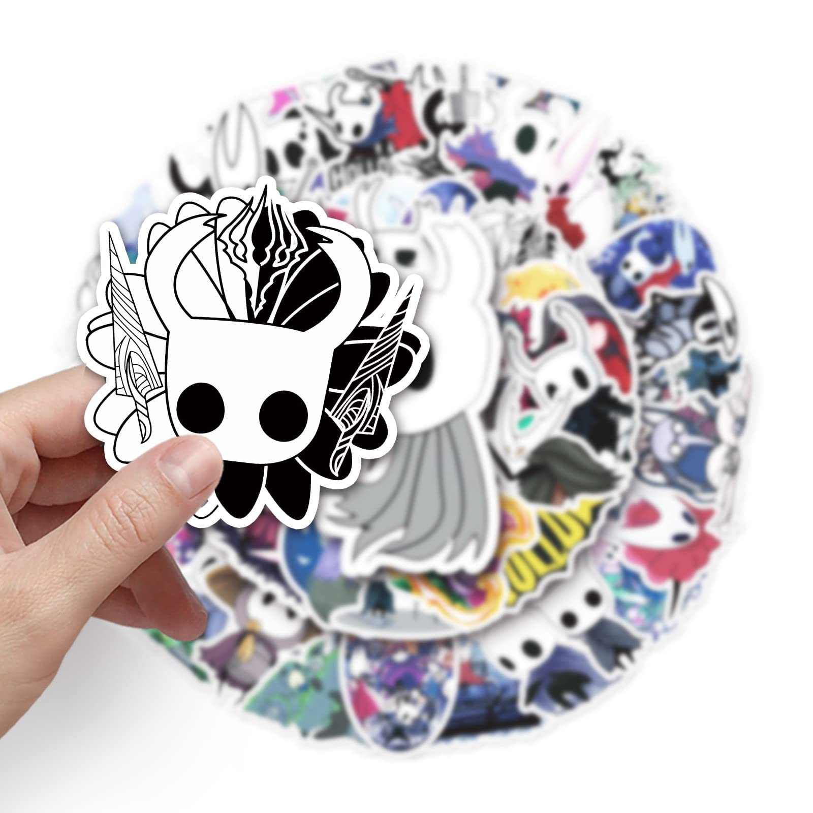 Hollow Knight Lot De 50 Autocollants Vinyle 6-8 Cm – Imperméables, Repositionnables, Pour Ordinateur, Gourde, Skateboard, Guitare, Valise – Cadeau Pour Fans De Jeux