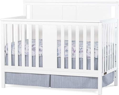 Forever Eclectic Quincy - Cuna convertible 4 en 1, color blanco mate