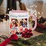 Mug personnalisé avec texte et photo, cadeau de tasse de café personnalisé pour anniversaire, Noël, anniversaire ou tout cadeau, 11oz Mug de voyage de café personnalisé de couleurs multiples
