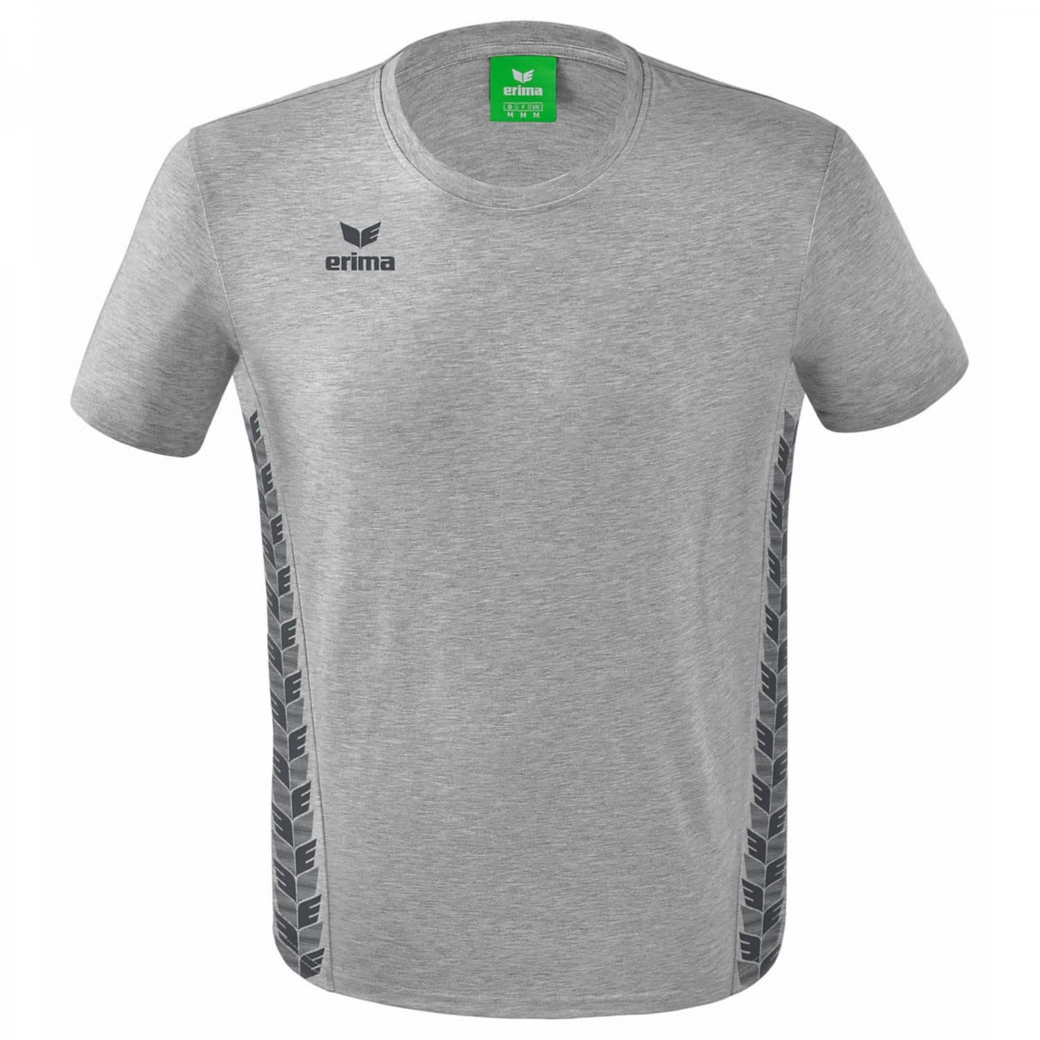 Erima Men's Essential Team Functional T-Shirt, Light Grey Marl, S