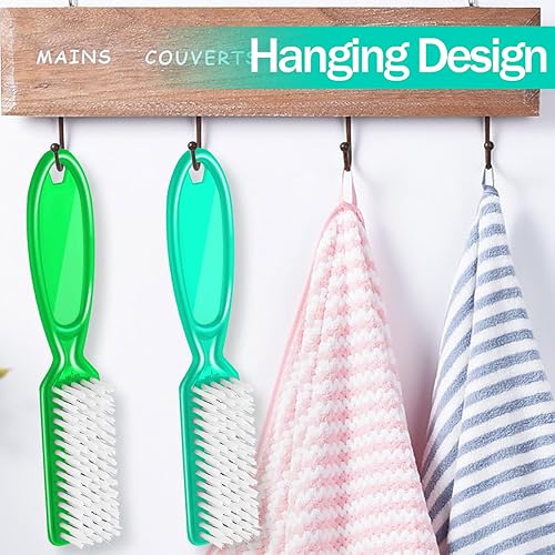 Miniatura 12 de Mifoci 120 cepillos de uñas con agarre para limpiar uñas, cepillo de limpieza de uñas, cepillo de limpieza de manos a granel, cerdas suaves