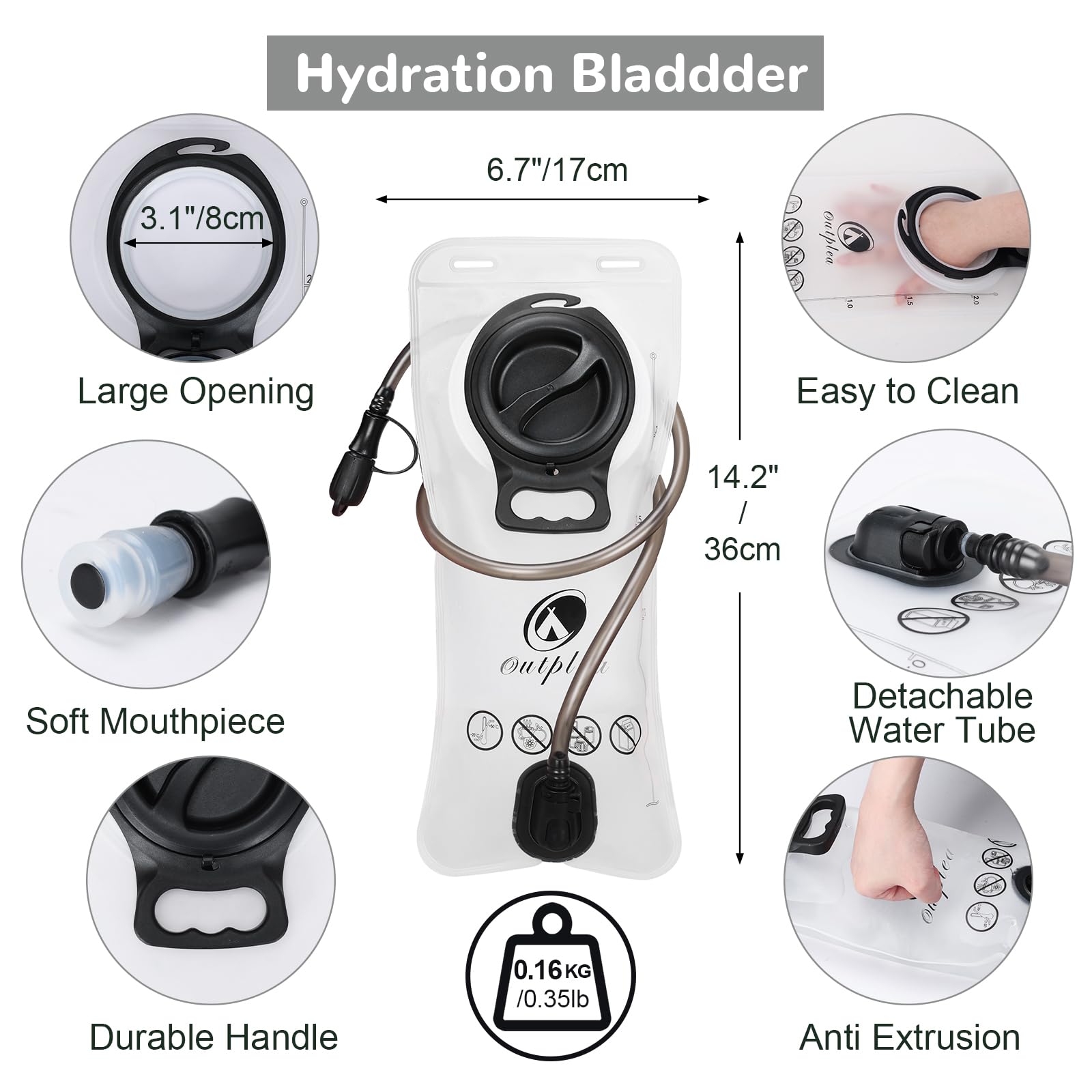 Sac Hydratation avec 2L Poche a Eau, Réfléchissant Gilet Hydratation Running Femme Homme, Léger Gilet Trail, Sac Running Hydratation pour Marathon Vélo Moto Course