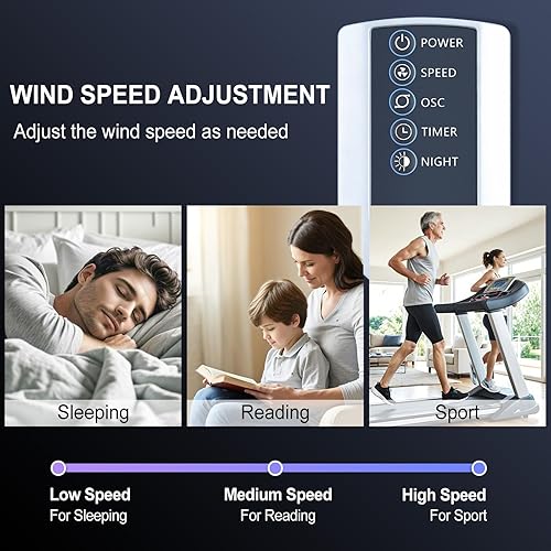 Miniatura 2 de Repuesto para control remoto de ventilador de torre oscilante Lasko, compatible con ventiladores de piso silenciosos de 42 pulgadas T42951 T42954