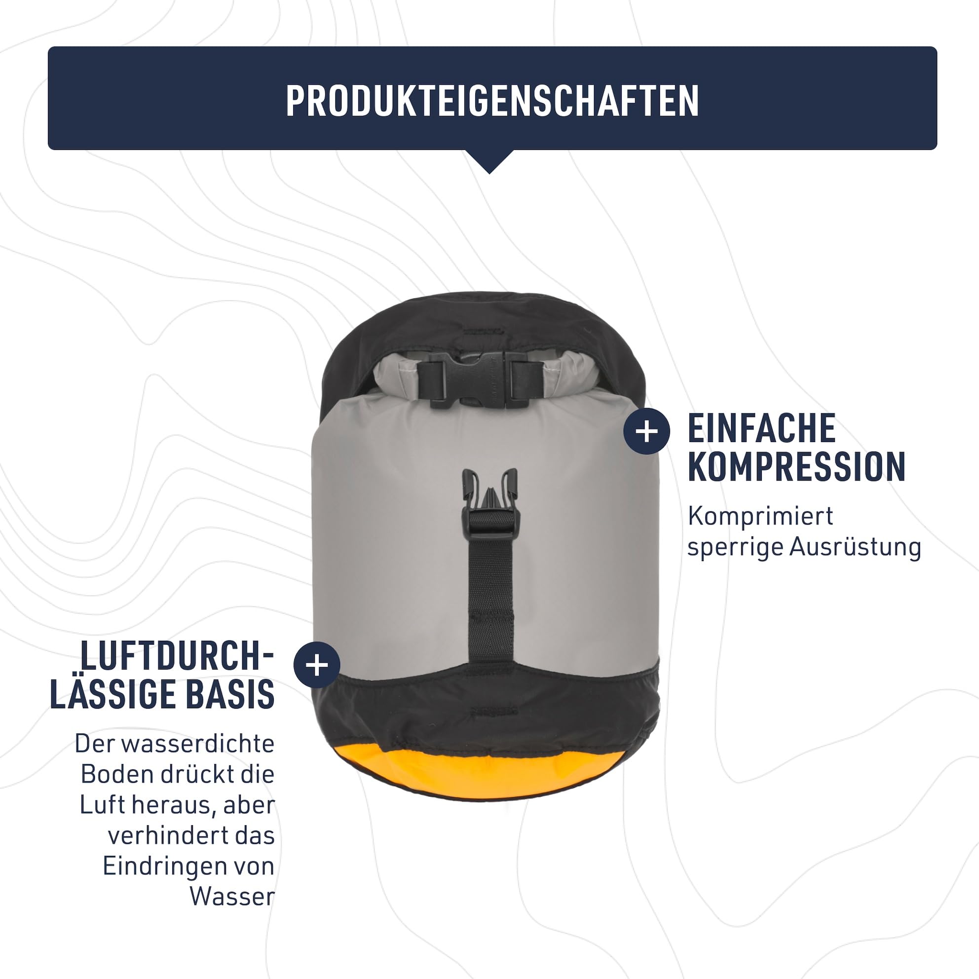 SEA TO SUMMIT - Evac Compression Dry Bag UL - Kompakte & wasserdichte Tasche - Ultraleicht - Rollverschluss - Wandern & Paddelsport