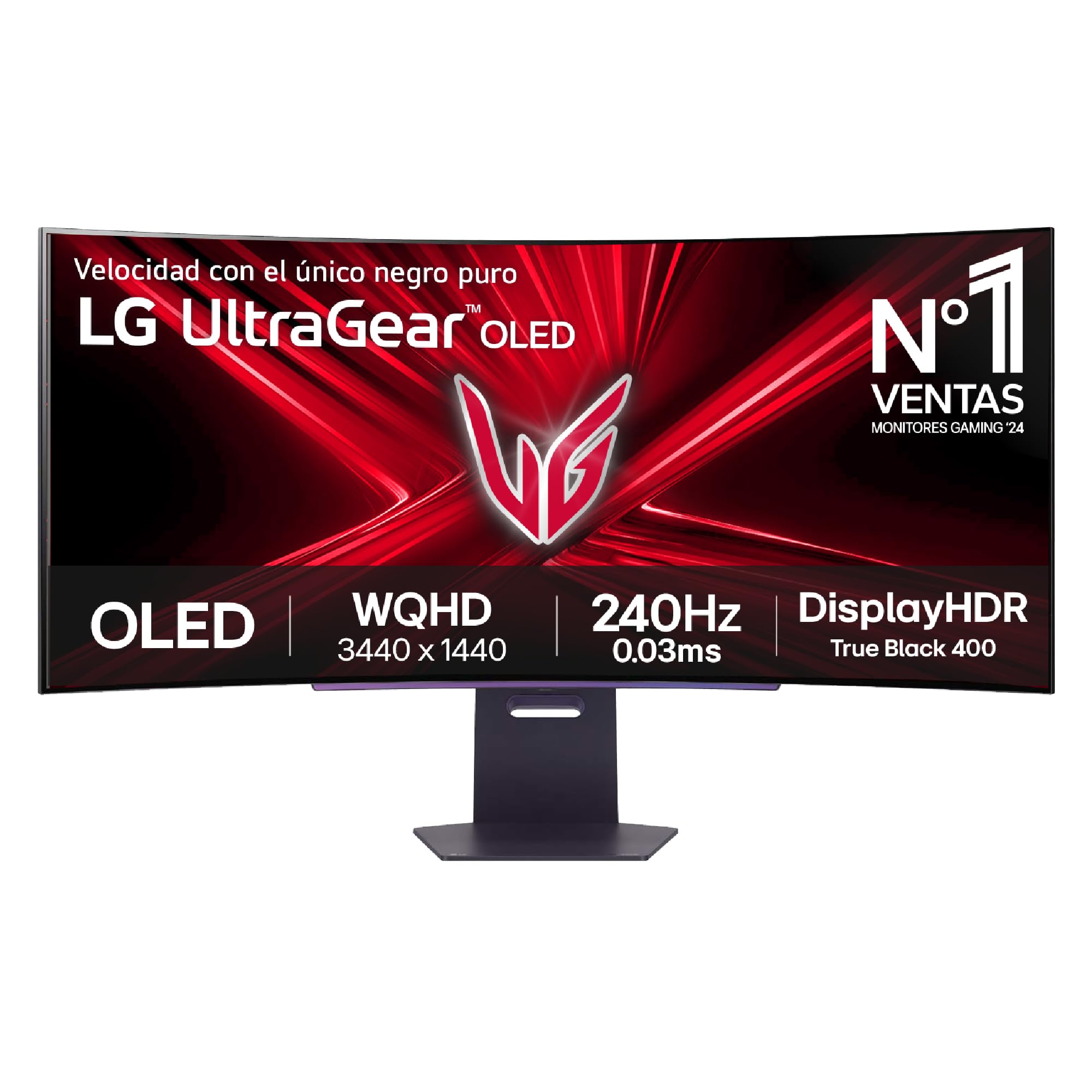 LG 27GX790A-B - Monitor Gaming Ultragear 27", Panel OLED, QHD (2560x1440), 16:9, 480Hz, 0.03ms, G-Sync Compatible, FreeSync Premium Pro, Pivotable, Morado Grisáceo — view 19