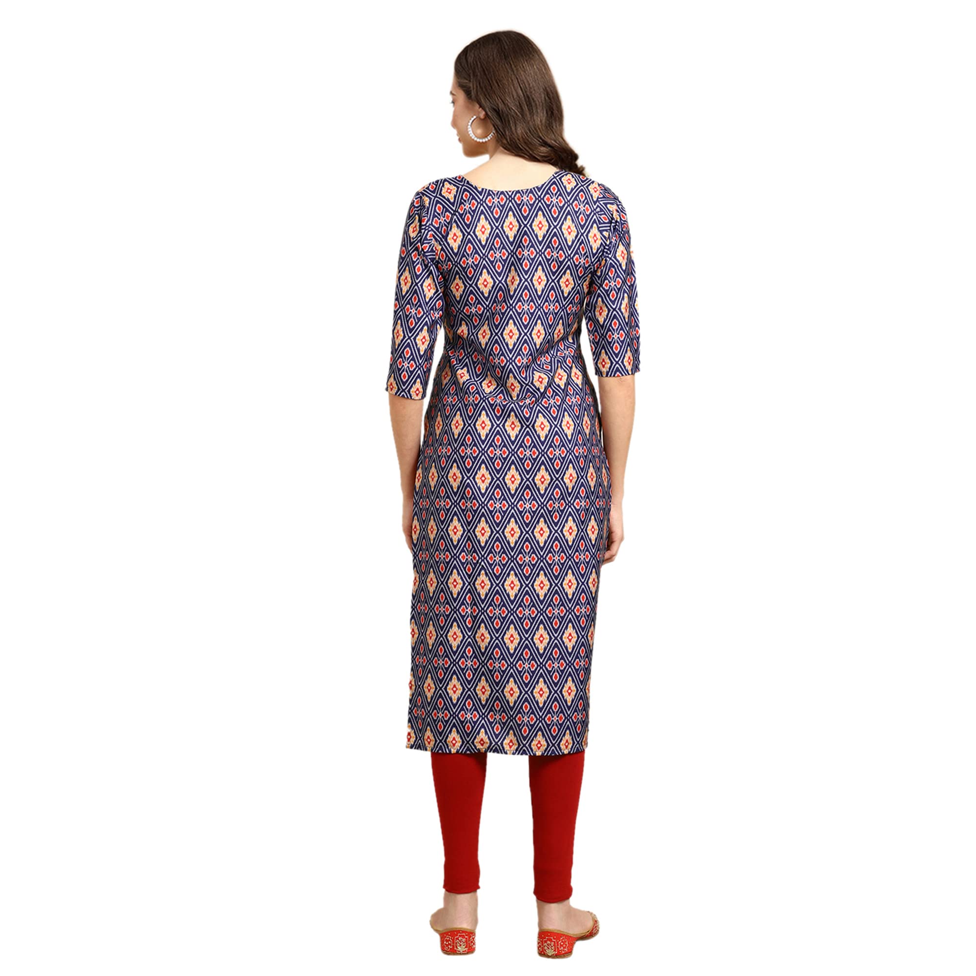 Pinkmint Women's Crepe Digital Print Straight Kurta(Pack Of 6)[Qv-380-358-328-339-368-341-S]