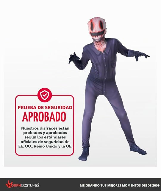 Foto 3 de 5 de Morphsuits Disfraz Halloween Niño, Mono Payaso Miedo Niño, L