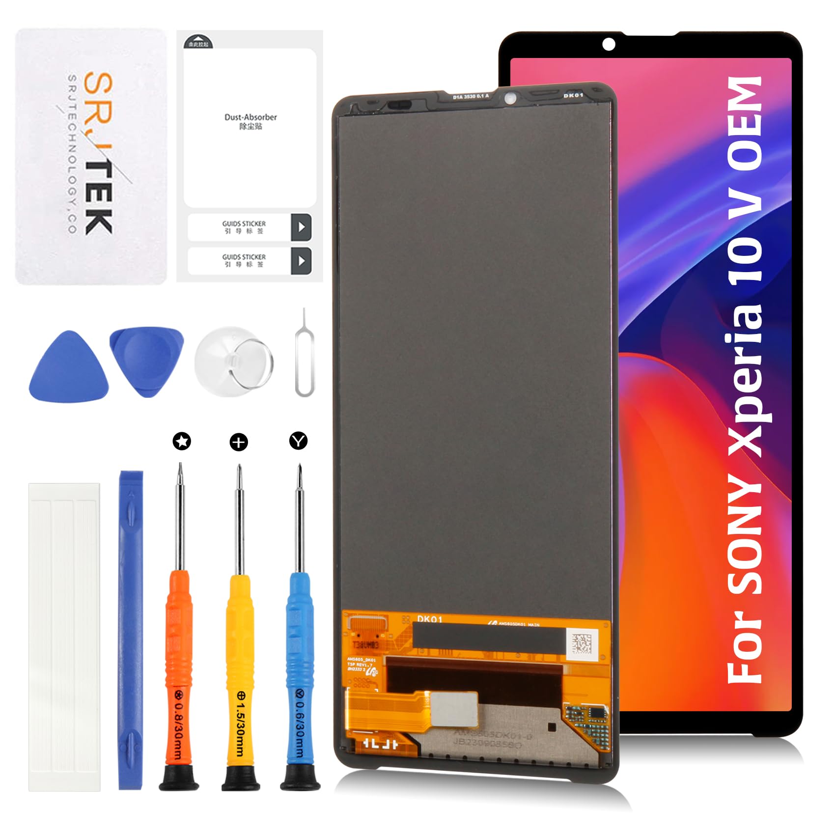 Amazon.co.jp: SRJTEK for SONY Xperia 10 V 6.1インチ 液晶パネル