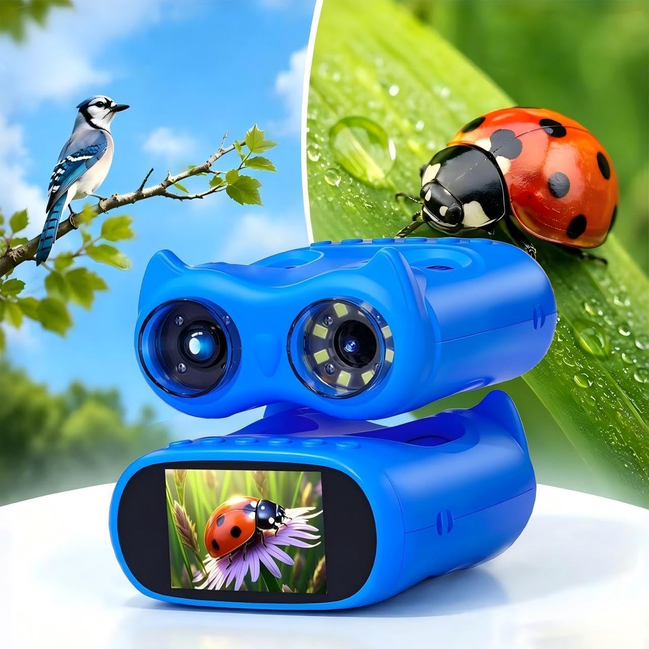 2-in-1 Kids Microscope & Telescope, STEM Science Explorer Toy Gift Age 5-10