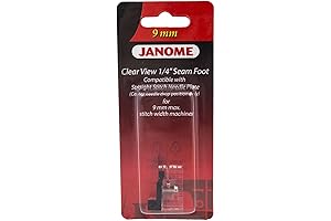 Janome Clear View 1/4" Seam Foot for 9mm Machines
