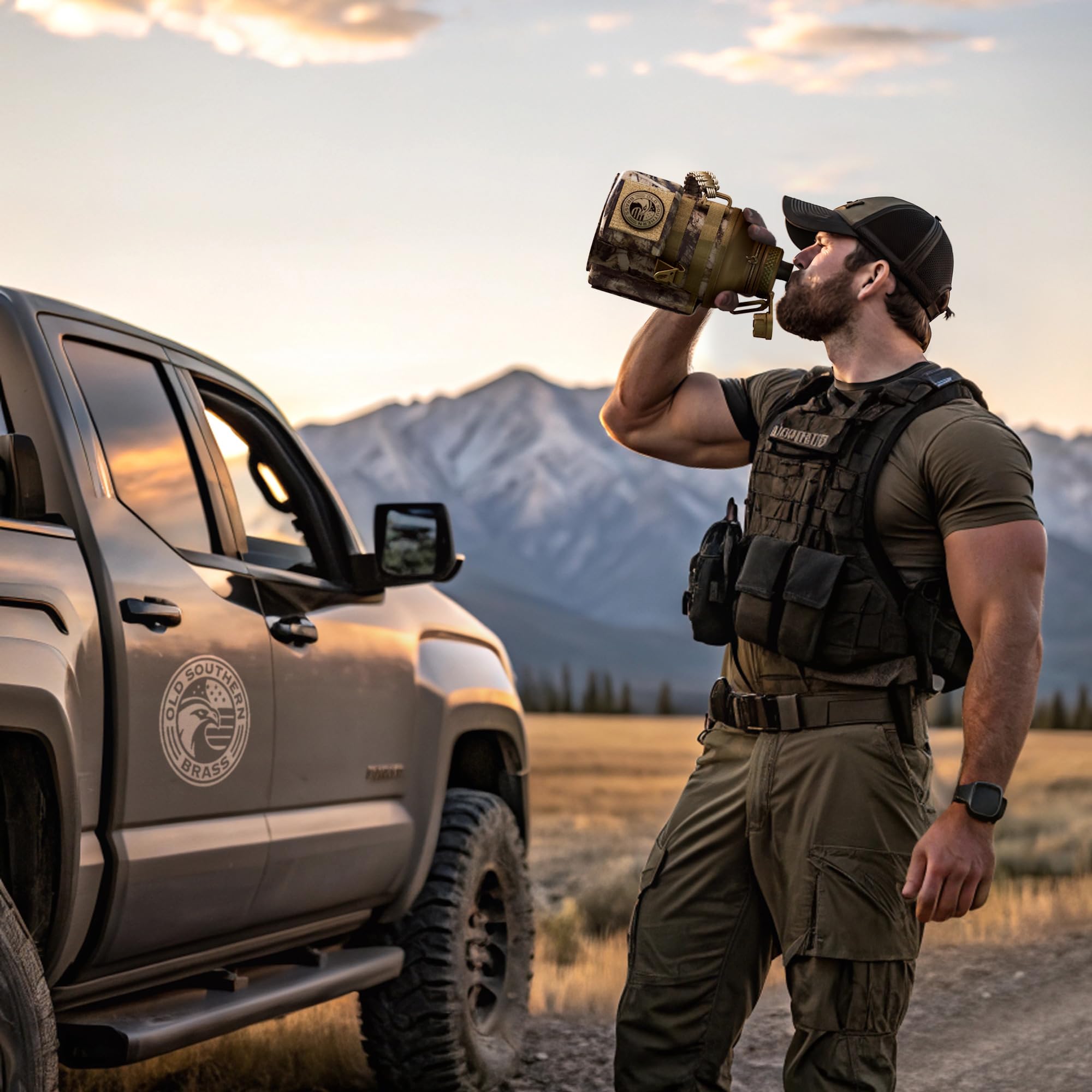 Amazon.com: Combat Canteen - 64oz Insulated Water Bottle with
