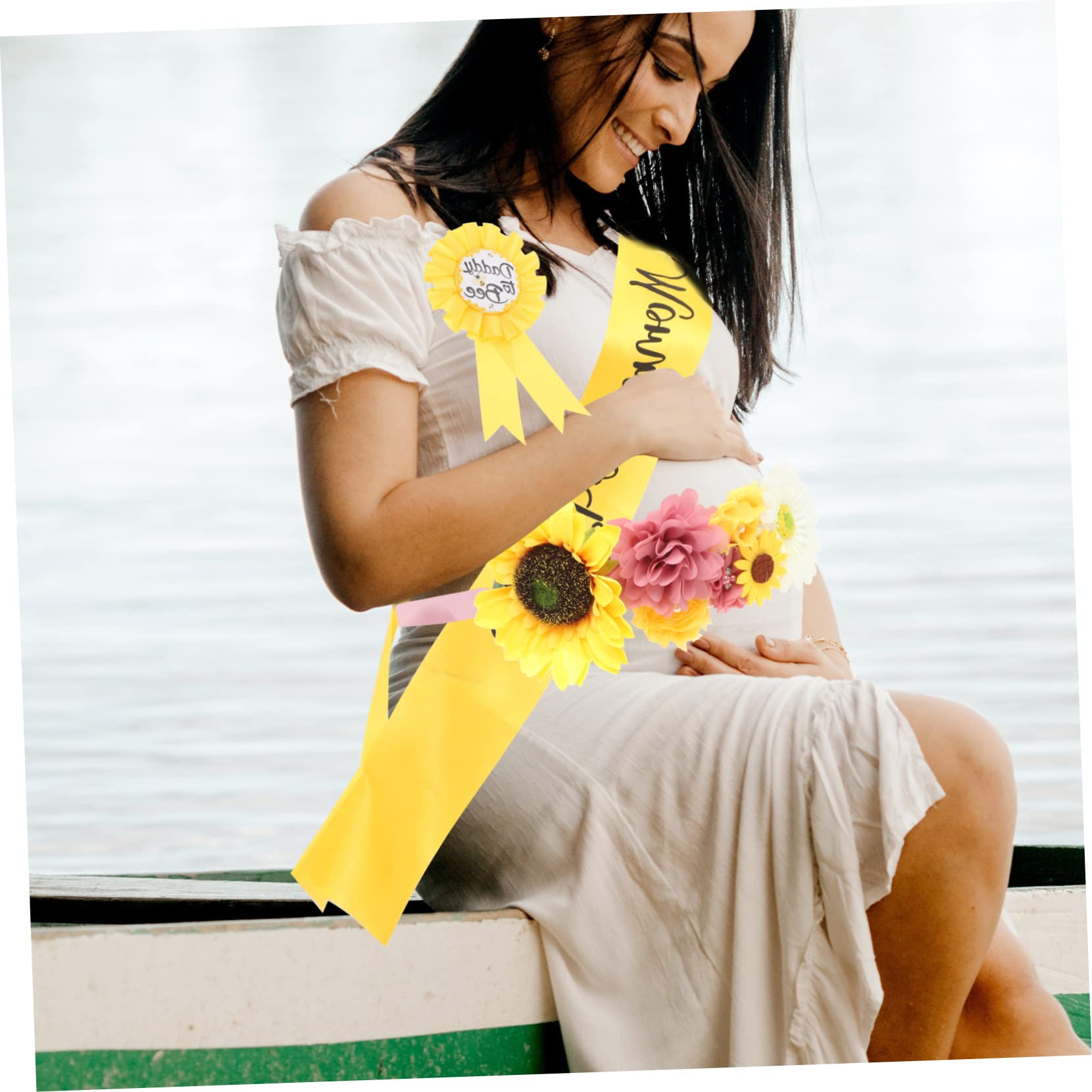 TOYANDONA 4sets Sash Maternità Per Future Mamme Con Corsage e Cintura Decorativa Per Shower e Foto Di Gravidanza Design Unico