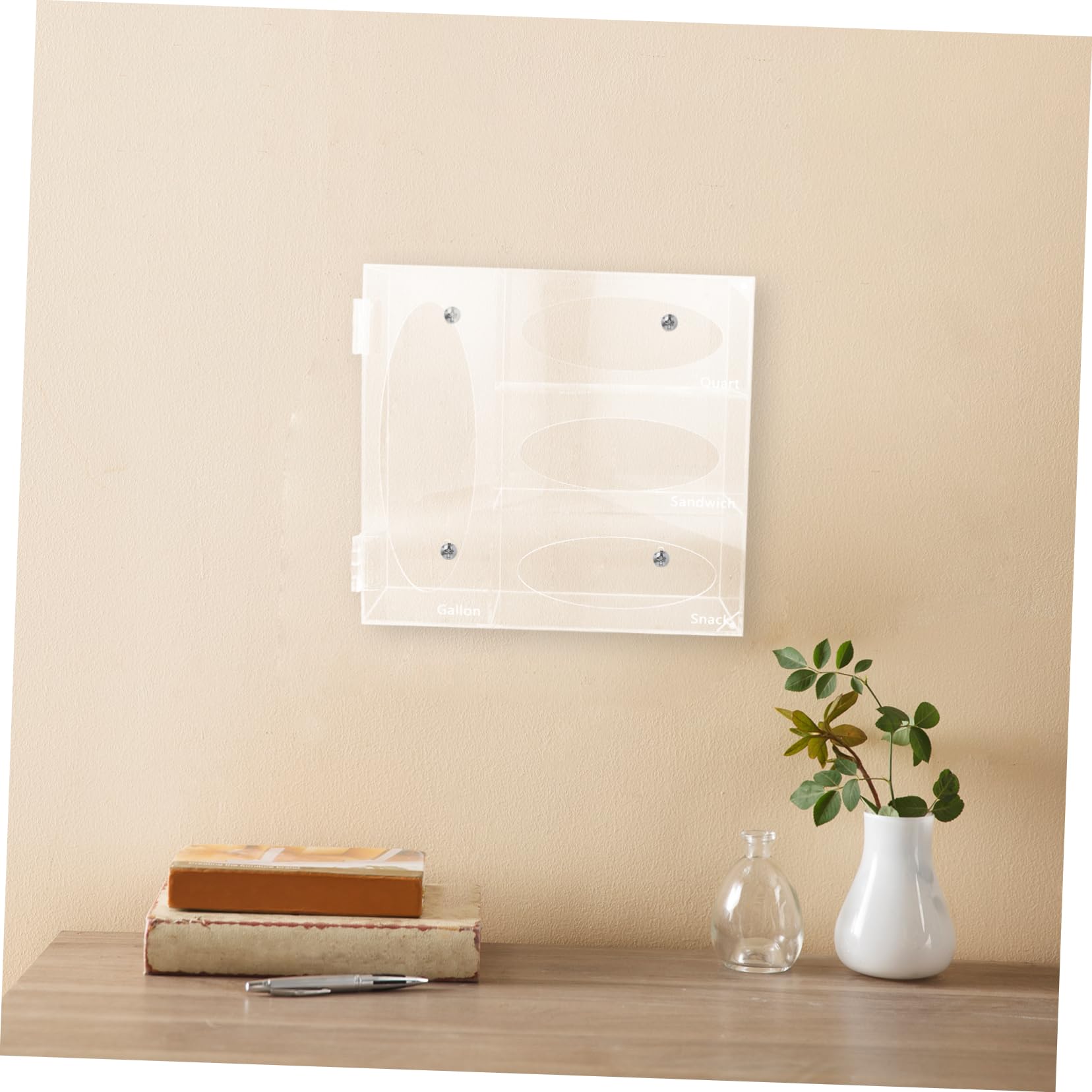 Hemobllo Dispenser da Parete Supporto Porta Guanti in Acrilico Trasparente 3 Scomparti Organizer Multifunzionale per Guanti Usa e Getta per Laboratori e Ambienti Professionali