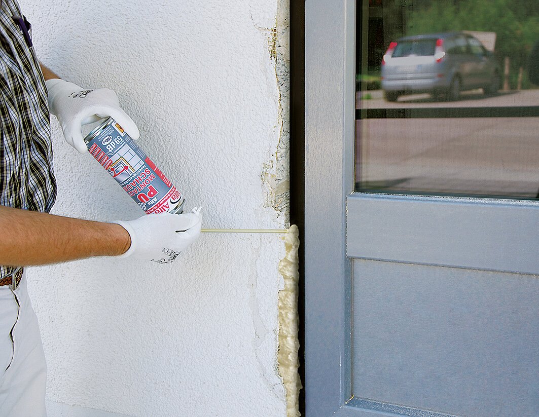 4x Alfa Einkomponentiger, feuchtigkeitshärtender Adapterschaum 750 ml Montageschaum