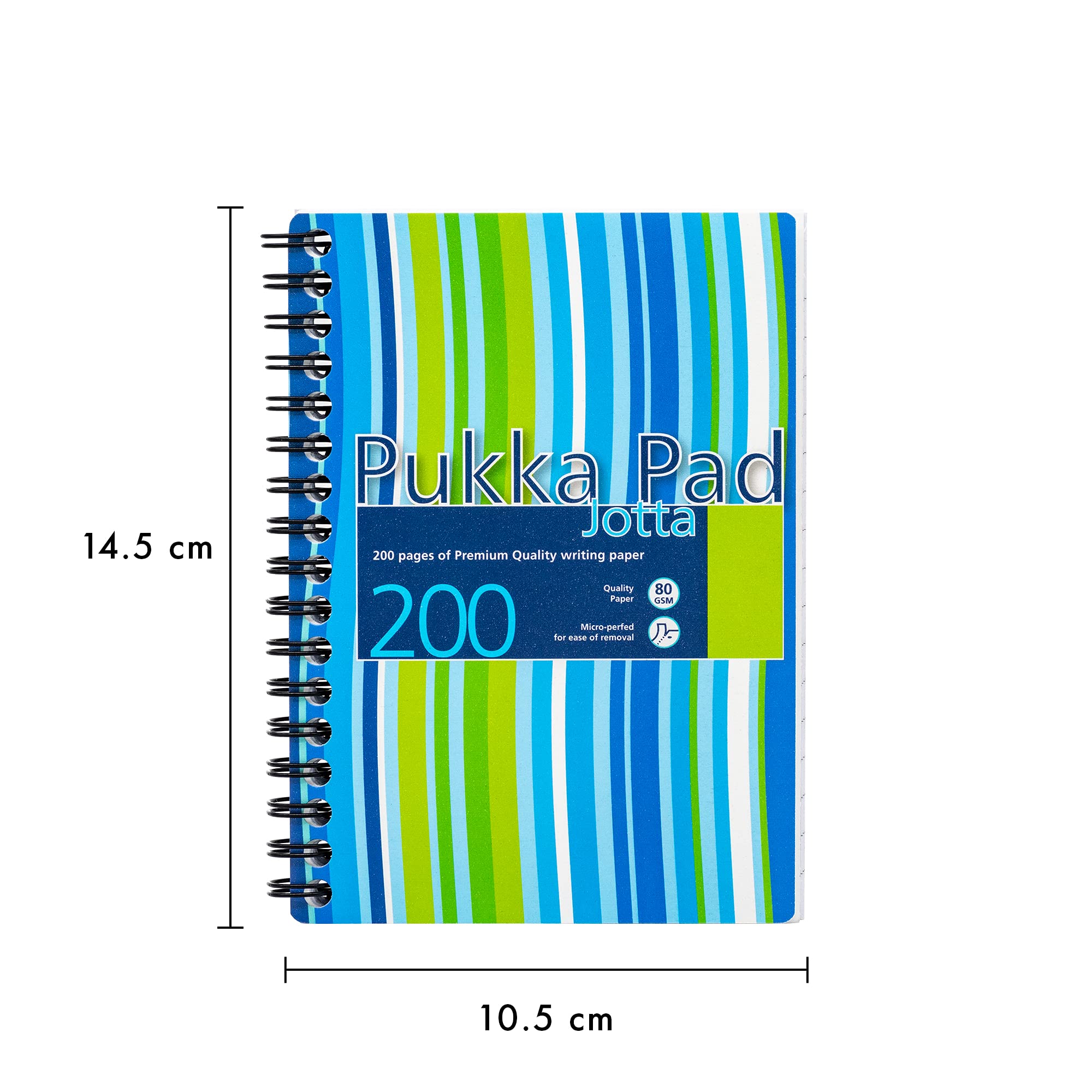 Pukka Pad A6 Jotta Wirebound Notebook - 14.5 x 10.5cm - 3 Pack, Multicoloured - Image 2