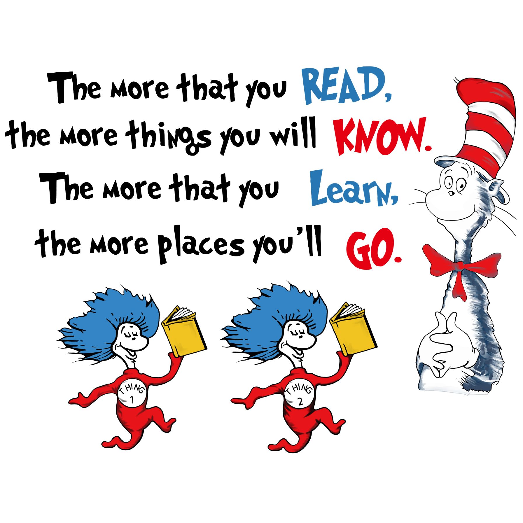 Amaonm Removable Quotes The More That Inspirational Wall Sticker Education Wall Decals Colorful Motivational Saying Lettering Art Wall Decor for Kids