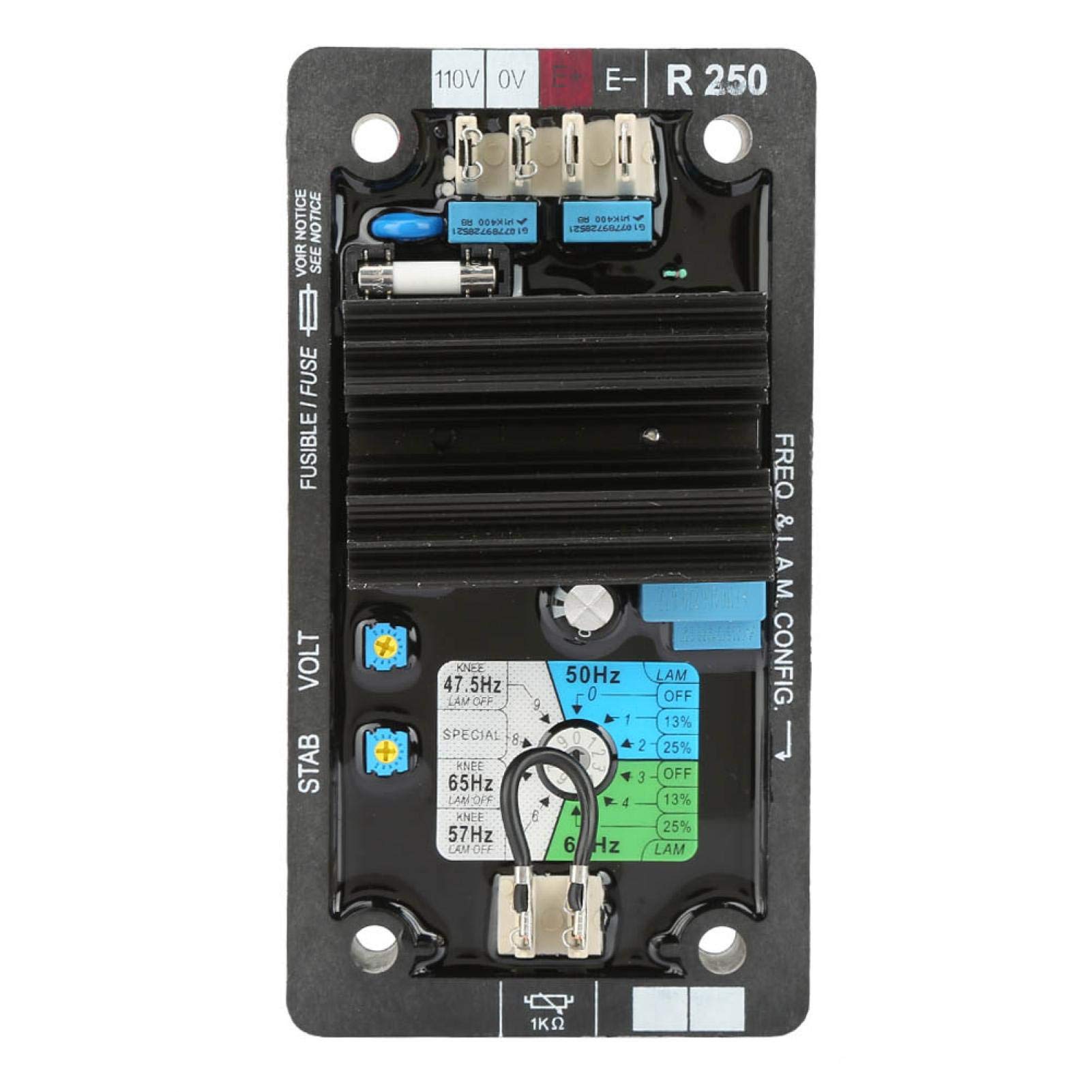Spannungsregler R250 AVR Auto Spannungsregler Bürstenloses -Generierungssystem Set Zubehör