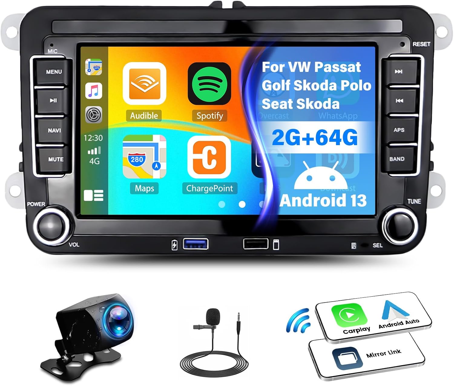 CAMECHO Android 13 Autoradio Für Skoda Superb 2 - 10 Zoll Mit Carplay