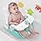 BabyBond Baby Bath Seat with Sitting & Lying 2 Modes, 3-Speed Adjustment, Powerful Suction Cups, Infant Bathtub Chair with Soft and Comfortable Towel, Folding and Hanging