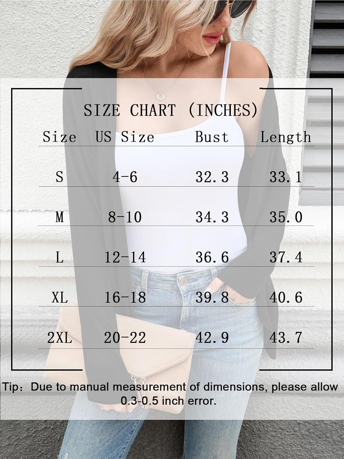 Anymiss Womens Open Front Long Sleeve Cardigan - Lightweight Casual Draped Cover Up S-2XL - Image 5