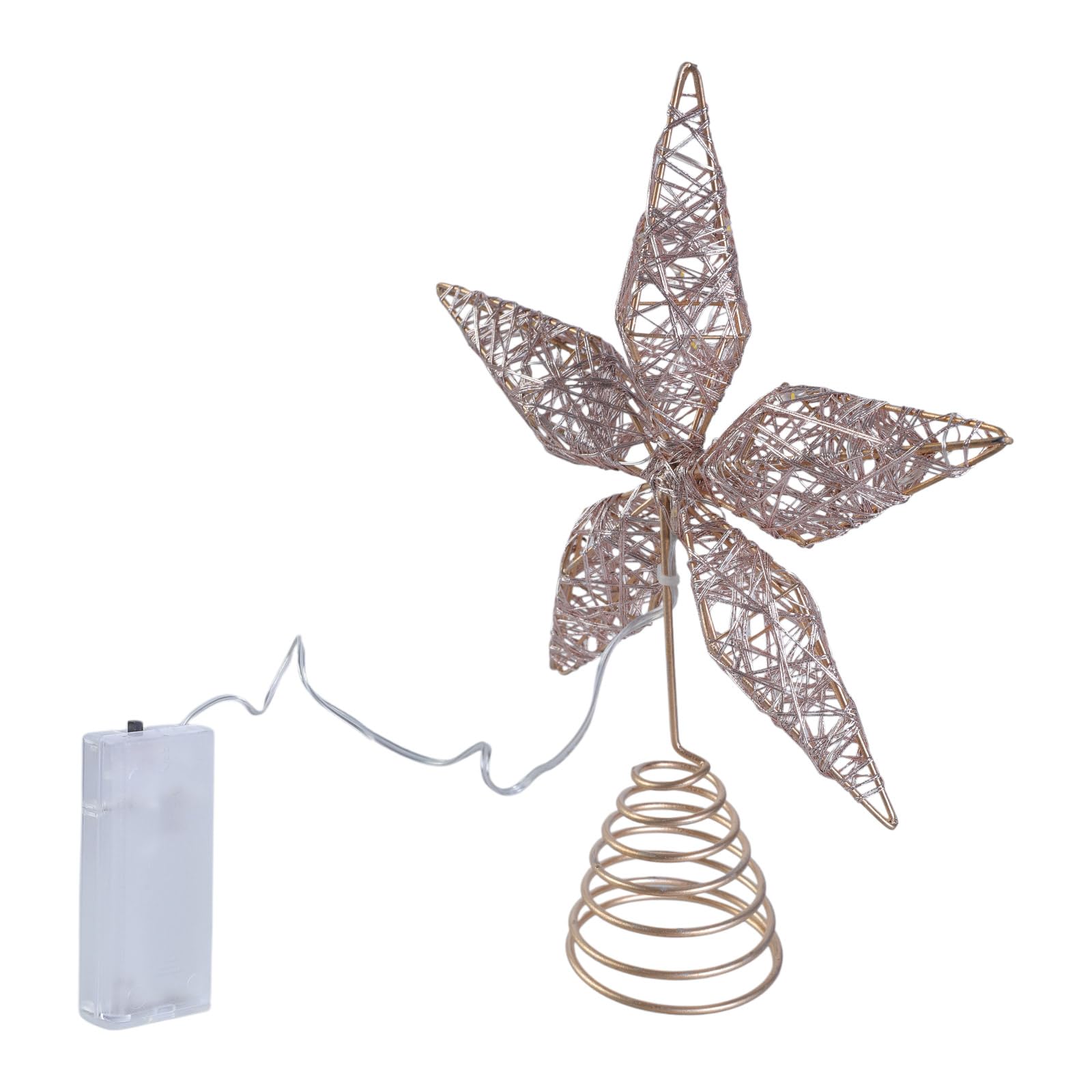 Tree Toppers with Shimmering Lights Indoor Christmas Ornament Lighted Tree Accessories Holidays Decoration LED Star Decoration