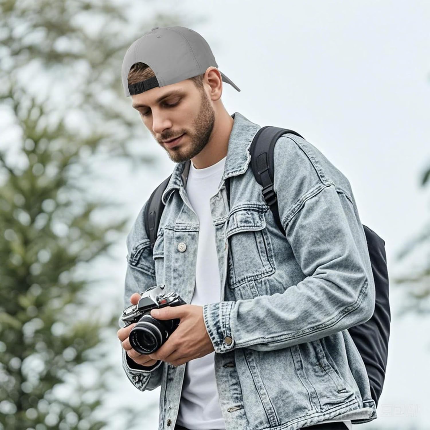 Unisex Quick Drying Running Hat Outdoor Sun Protection Baseball Hat Lightqweight Waterproof Cap for Women and Men - Image 7