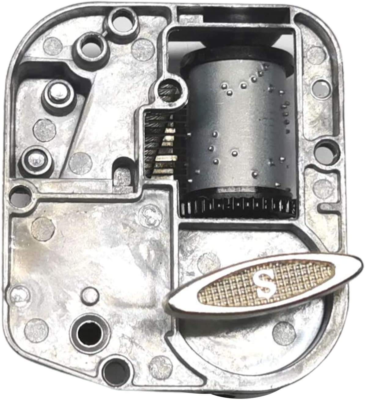 N/W Windup Silver Plating Center Clockwork Mechanism DIY Music Box Movement with Tune - Merry Christmas