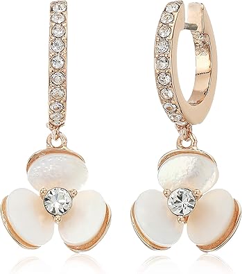 Kate Spade Gold-tone Cubic Zirconia, Imitation Pearl & Mother-of-pearl  Flower Statement Stud Earrings In Multi | ModeSens