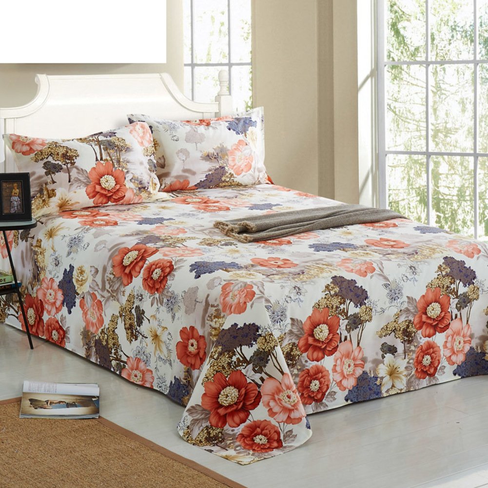 Feuilles de coton haut de gamme lit twin enfant Twill 180x230cm