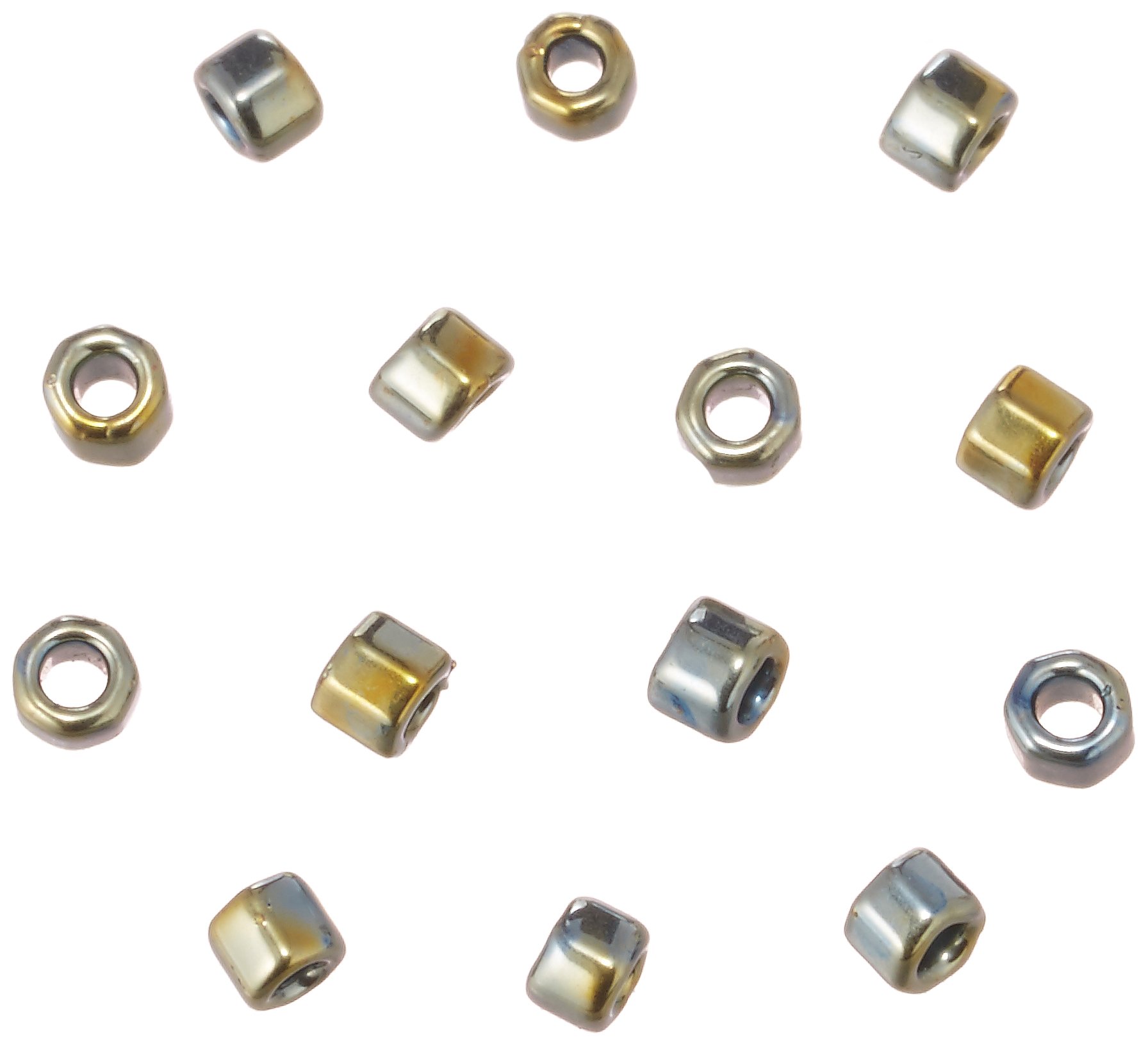 古代ビーズ Amazon | TOHO アンティークビーズ 角小 糸通しビーズ 外径約