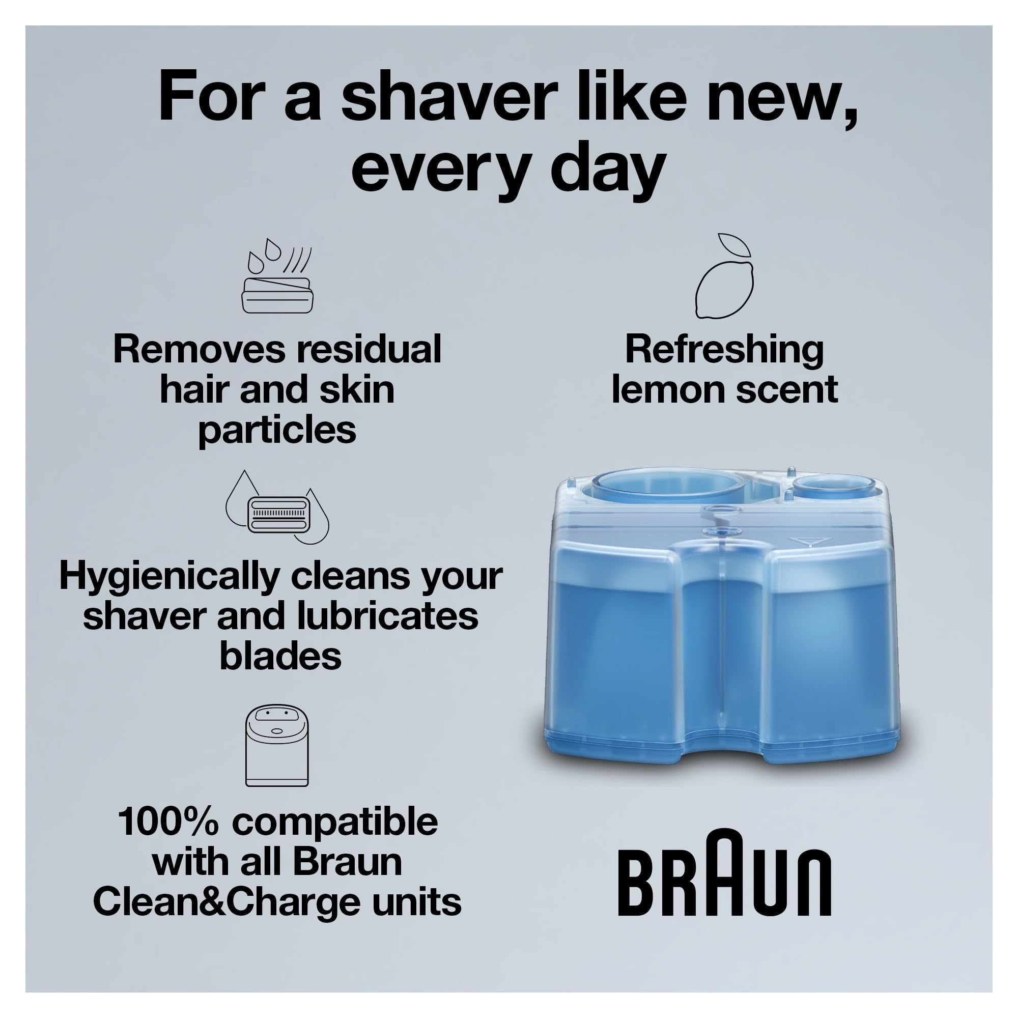 Braun Clean&Renew Reinigungskartusche 5er-Pack inkl. 1 gratis X-Mas Edition