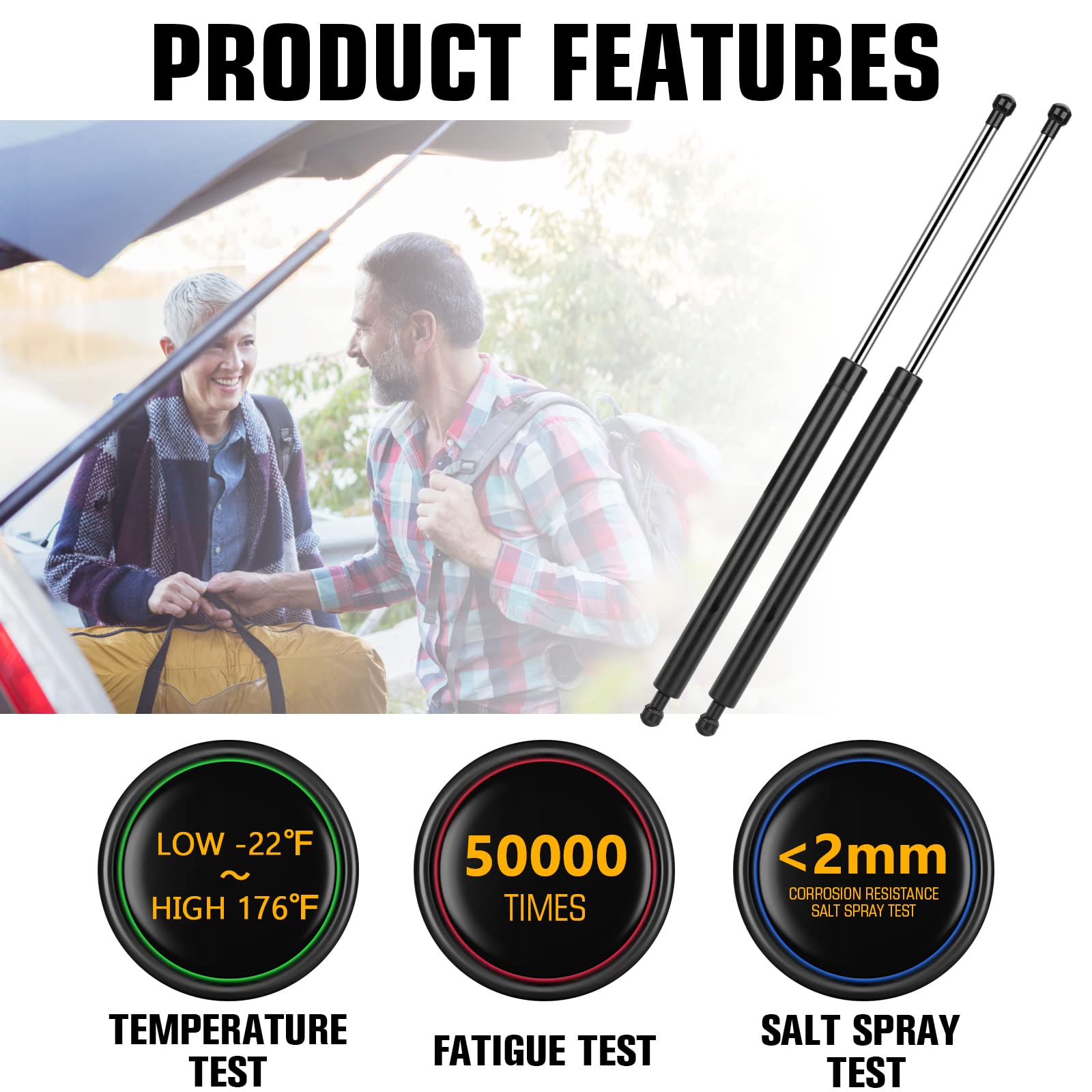 Amortiguadores de elevación de escotilla trasera para Honda CRV 2007 2008 2009 2010 2011 6179 2 piezas