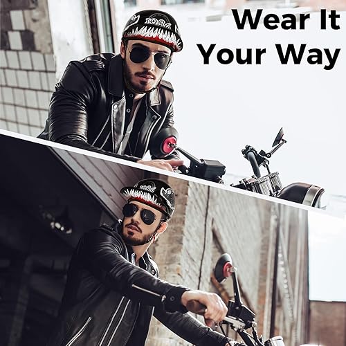 Miniatura 6 de Casco de Béisbol para Motocicleta - Gorra de Estilo Béisbol Retro para Unisex-Adulto, Aprobado por DOT