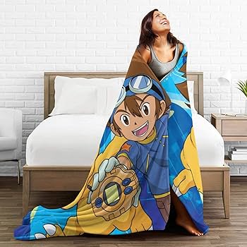 Amazon｜四季適用 デジモンアドベンチャー 毛布 軽量 薄手 洗える