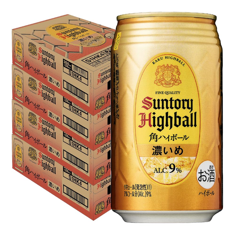Amazon.co.jp: サントリー 角ハイボール 濃いめ 350ml 缶 24本×4ケース 