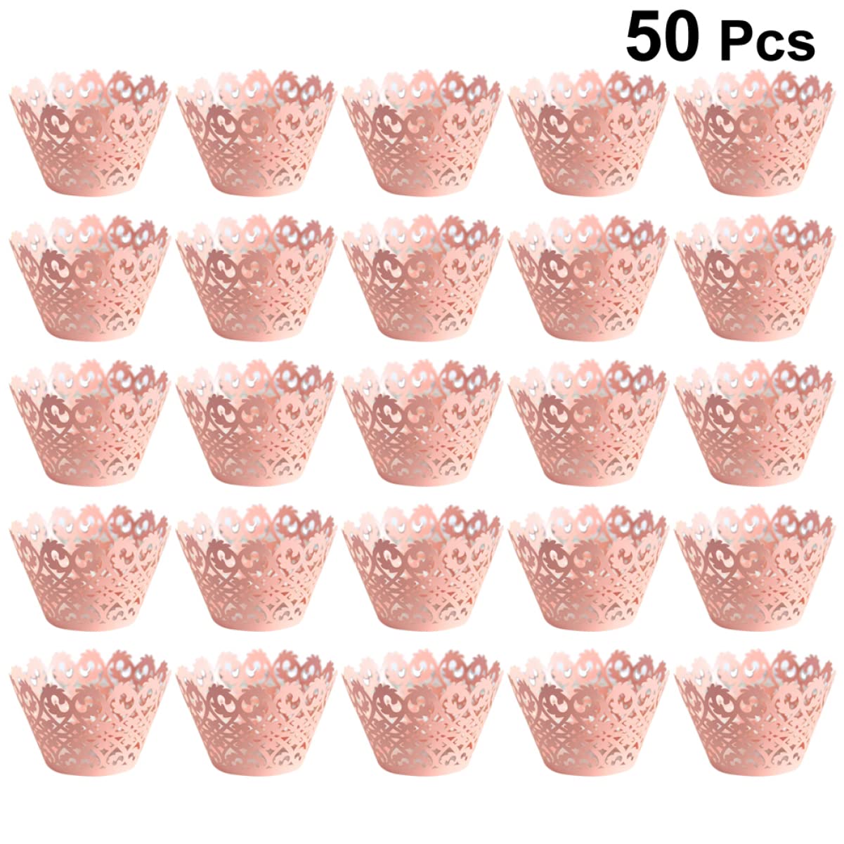 ABOOFAN 3 Set Di Pirottini Per Muffin in Pizzo Cavo Eleganti Pirottini Per Dessert Per Eventi 50 Pezzi*3